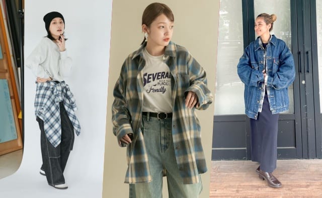 入秋必備!「復古格子襯衫」女子穿搭圖鑑,這樣搭穿出簡約時髦鬆弛感